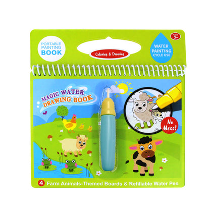 Children's Picture Books Water Painting Can Be Used Repeatedly  Water Sketch Book Kindergarten Painting Water Album Eight Bags