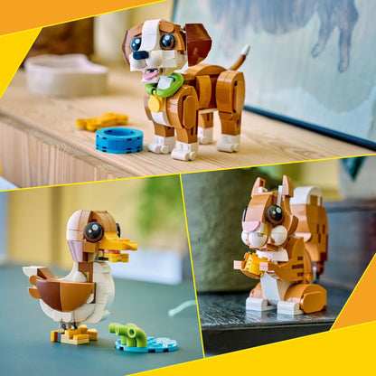 Creator 3 in 1 Cute Animals: Playful Puppy Dog (336 Pieces)