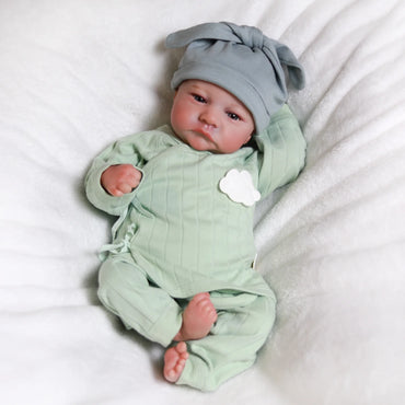 Reborn Newborn Baby Dolls Vinyl Silicone Realistic Toddler Doll Handmade Soft Body Baby Gift