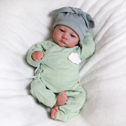 Reborn Newborn Baby Dolls Vinyl Silicone Realistic Toddler Doll Handmade Soft Body Baby Gift