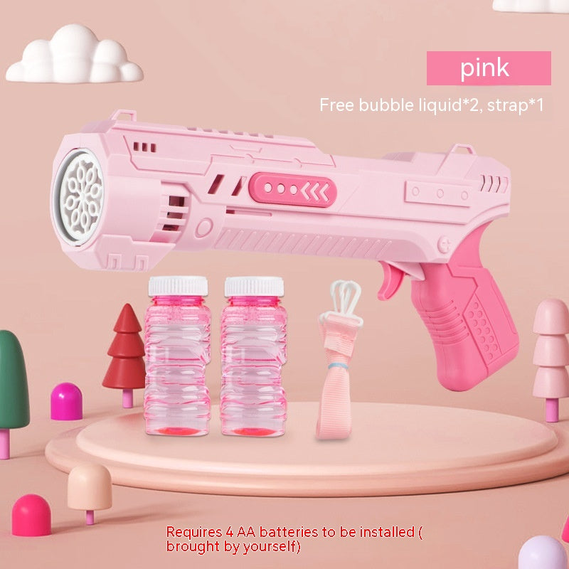 Electric Bubble Gun Children's Automatic Bubble Gatling Outdoor Toy