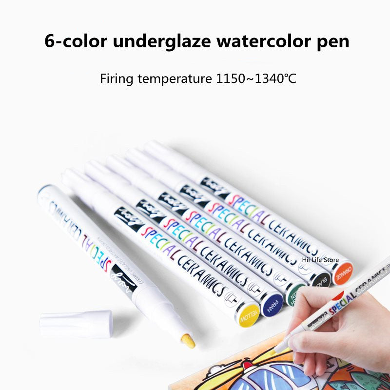 Pottery Simplicity Pigment Underglaze Watercolor Pen - LJ Enterprise