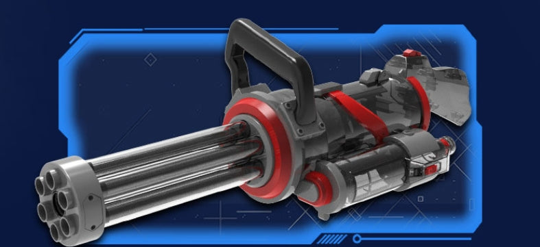 Ice Explosion Gatling Water Gun Electric Continuous Firing - LJ Enterprise