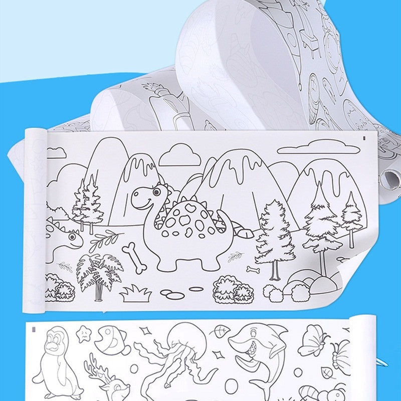 3 M Super Long Children's Graffiti Scroll Enlightenment Puzzle