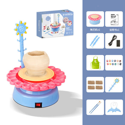 Electric Pottery Clay Machine Tools Pottery Art Machine Children's Toy Set - LJ Enterprise