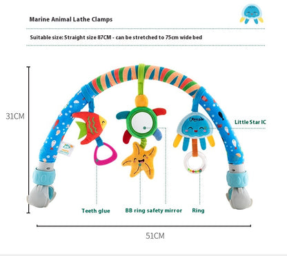 Baby Hanging Bed Bell Rattle Newborn Children's Bed Clip Car Clip Ornaments Baby Comfort Toy