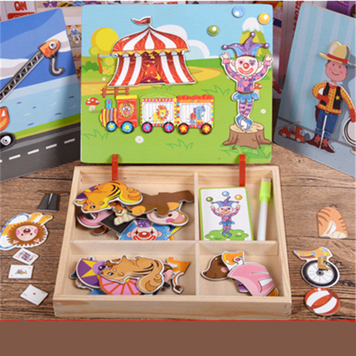Recommend Children's Early Education Puzzle Magnet Book Intellectual Toys
