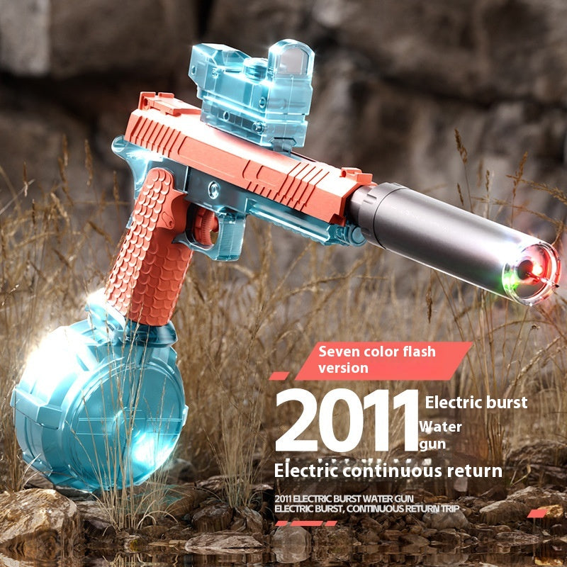 Electric With Light Water Gun Electric Continuous Hair Water Pistols - LJ Enterprise