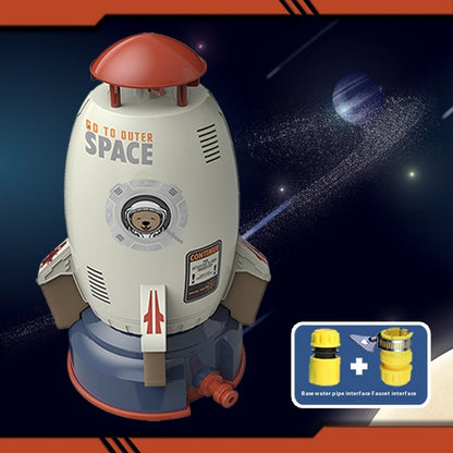 Children's Space Rocket Sprinkler Rotating Kweichow Moutai Water Toys