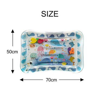 Inflatable Baby Tummy Time Water Play Mat for Children Baby Learning Mat for Funny