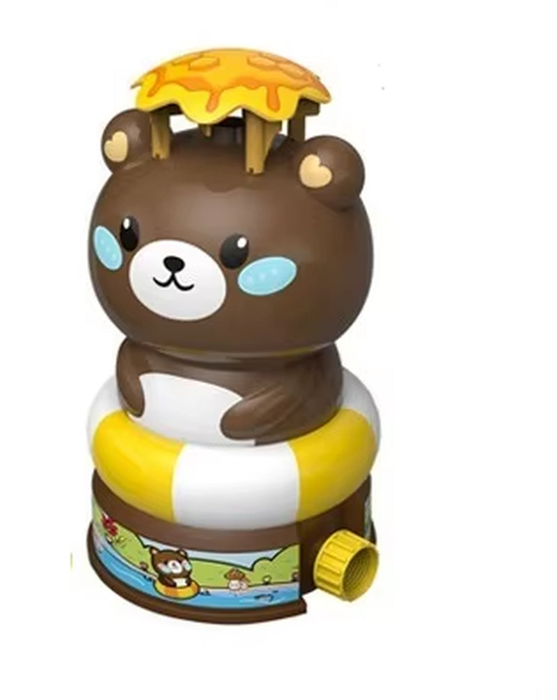 Water Sprinkler for Kids Outdoor Cartoon Cute High Pressure Rotating Sprinkler Rocket Launcher Garden Summer Toys