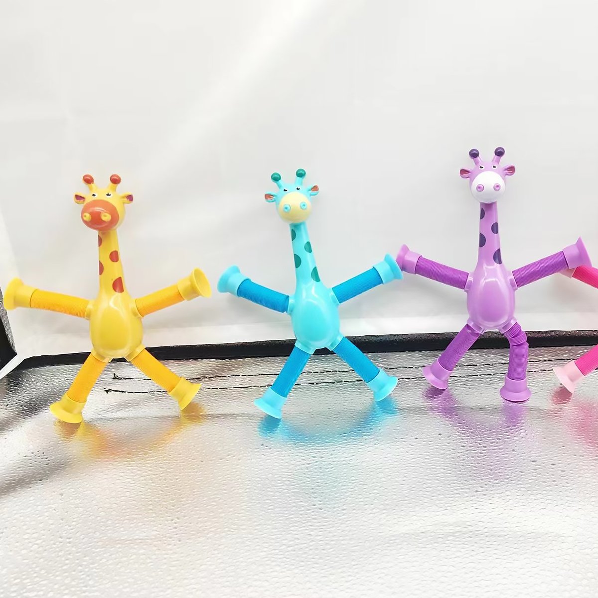 Giraffe Tubes Sensory Toys Novelty Spring Fidget Toy Stretch Tube Stress Relief Toy