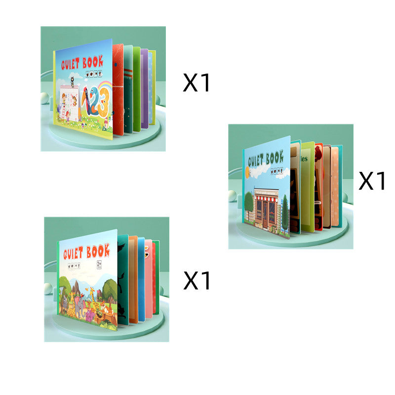 Children's Educational Wooden Books To Read