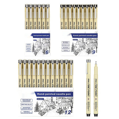 Waterproof Hook Line Art Cartoon Design Sketch Hand Drawn Syringe Drawing Pen