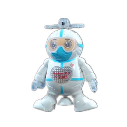 Anti-epidemic Hero Robot With Acousto  Optic Infrared Automatic Dancing Toy