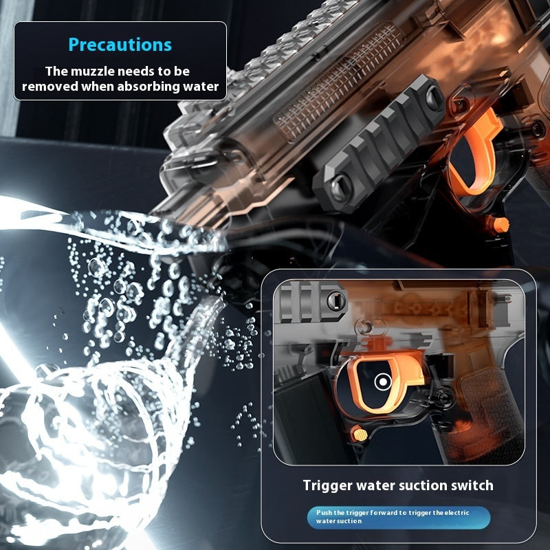 MK3 Fire And Dancing Water Gun Toy Large Capacity Cool Flashing Light - LJ Enterprise