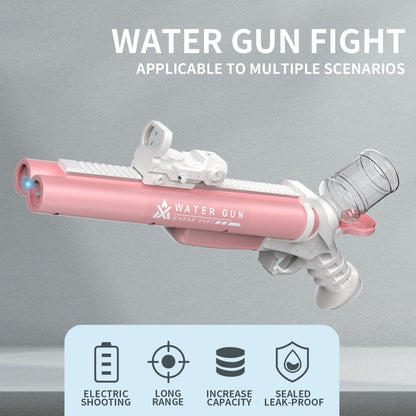 Amazon Tiktok Electric Water Gun Toy Double-shot Hole Continuous Hair Automatic Water Playing Gun Glock - LJ Enterprise