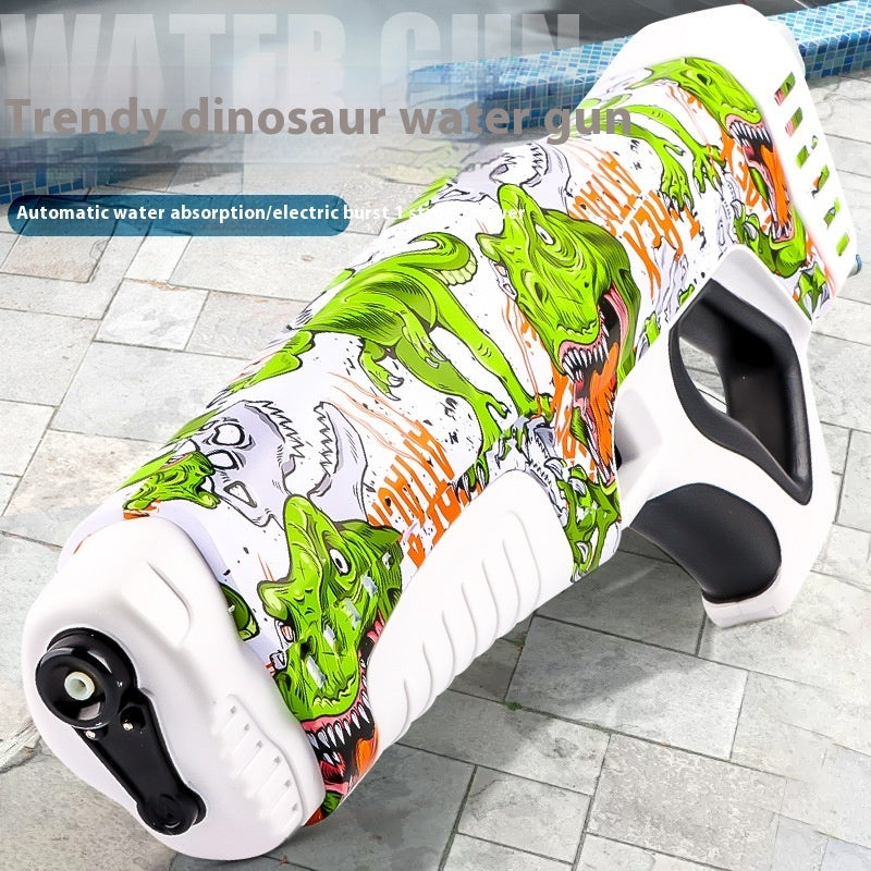 Dinosaur Electric Water Gun Waterproof Automatic Water-absorbing Water-playing Toy - LJ Enterprise