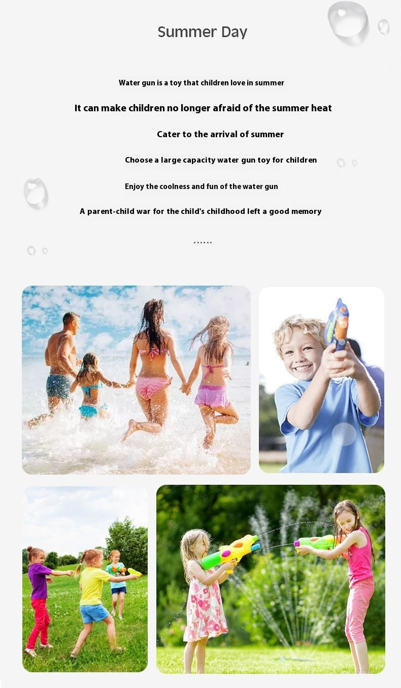 Children's Water Spray High-pressure Large Pull-out Large Capacity Water Gun - LJ Enterprise