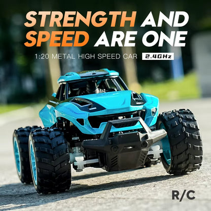 1:20 Rc Car Offroad Alloy Cross Country Electric Toys Remote Control High Speed Car Toys for Kids