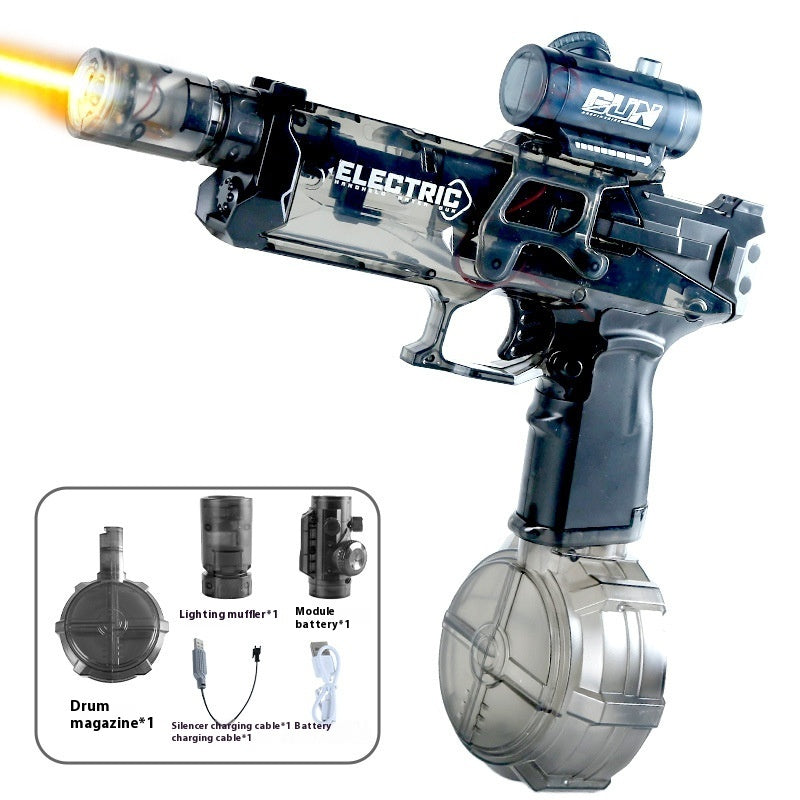 New Ice Mouse Ice Explosion Electric Water Gun Children's High-speed Continuous Hair Linkage Reloading Large Capacity Water Pistols Toy - LJ Enterprise