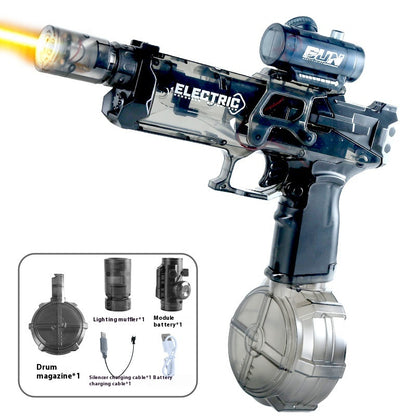 New Ice Mouse Ice Explosion Electric Water Gun Children's High-speed Continuous Hair Linkage Reloading Large Capacity Water Pistols Toy - LJ Enterprise