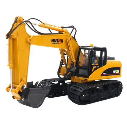 Remote Control Engineering Semi Alloy Toy Remote Control Electric Excavator With Gripper And Drill Bit