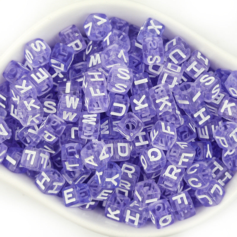 A Variety Of Acrylic Letter Beads Diy Bracelet Accessories Loose Beads - LJ Enterprise