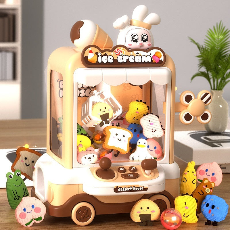 Electric Clip Doll Gashapon Machine Children Mini Claw Machine