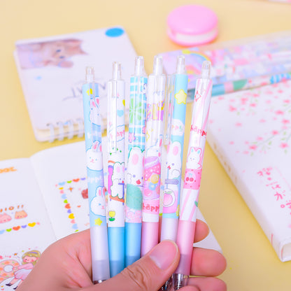 Cartoon Bunny Student Stationery Writing Neutral Black Signature Pen