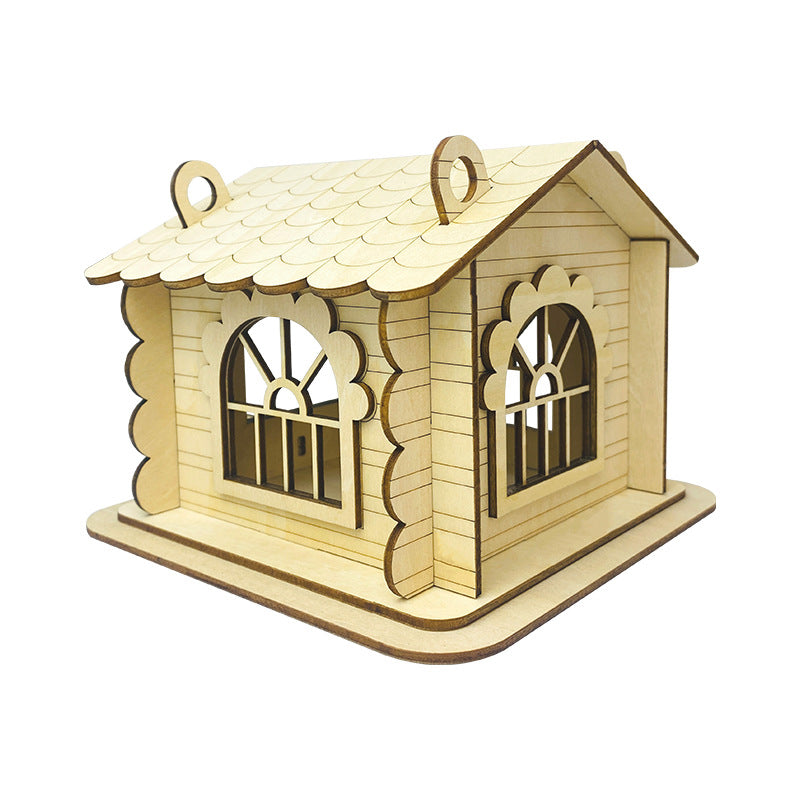 Wood House Craft Toy