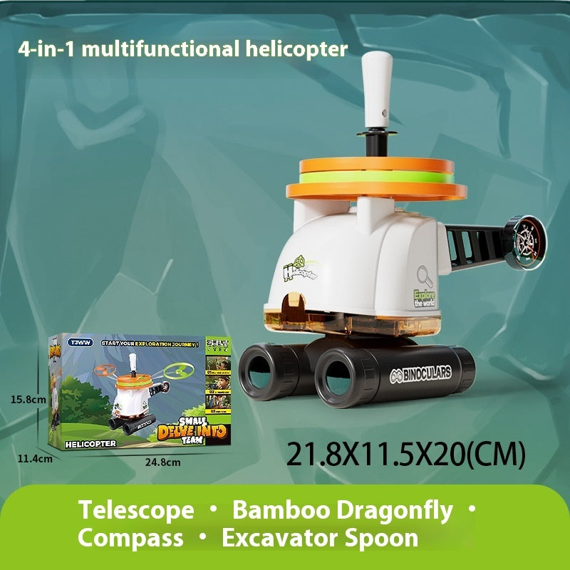Outdoor Microscope 4-in-1 Construction Vehicle Off-road Vehicle Periscope Submarine Water Gun - LJ Enterprise