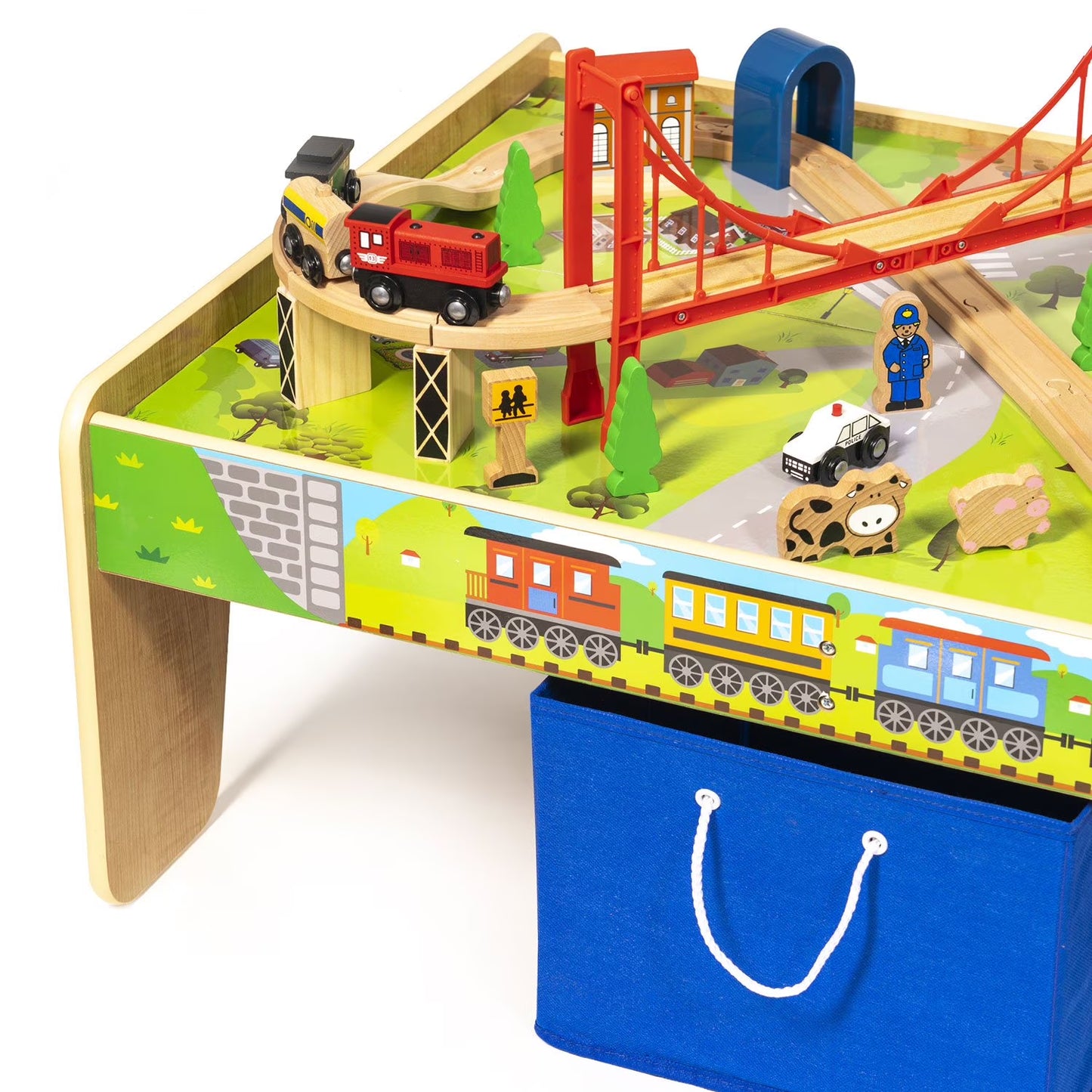 50 Piece Train Set with Train / Play Table - BRIO and Thomas & Friends Compatible