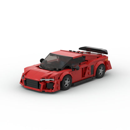 Building Blocks Compatible With Assembling R8 Super Running GT3 Racing Model