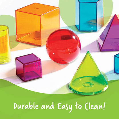 View-Thru Geometric Solids Classroom Must Haves, Ages 8+