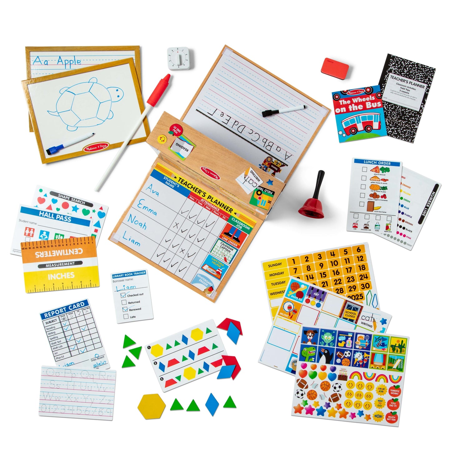 School Time! Classroom Play Set Game - Be Teacher or Student - FSC Certified