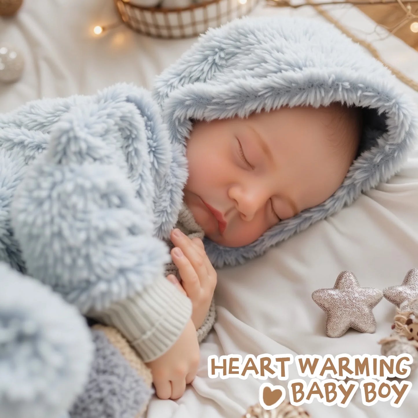 RSG Reborn Baby Dolls 20" Soft Cloth Body Newborn Baby Dolls with Accessories Gift Box for Kids Age 3+