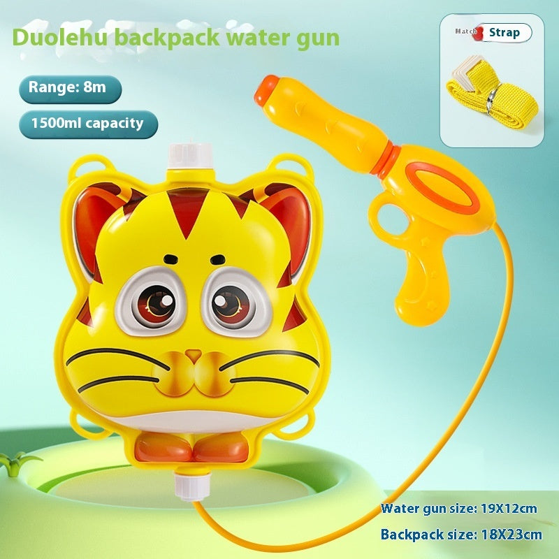 Children's Pull-out Backpack Water Gun Toy Water Playing Outdoor Water Fight Water - LJ Enterprise