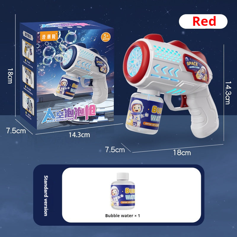 Bubble Machine Outer Space Astronauts Toy Automatic Gatling Electric