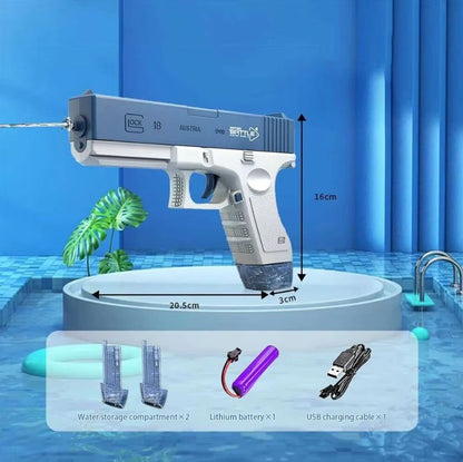 Children's Water Gun - High-Pressure Pull-Back Water Pistol - LJ Enterprise