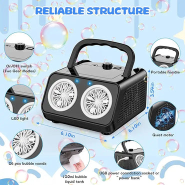 26-hole Stage Bubble Machine Toy Wedding Atmosphere Props