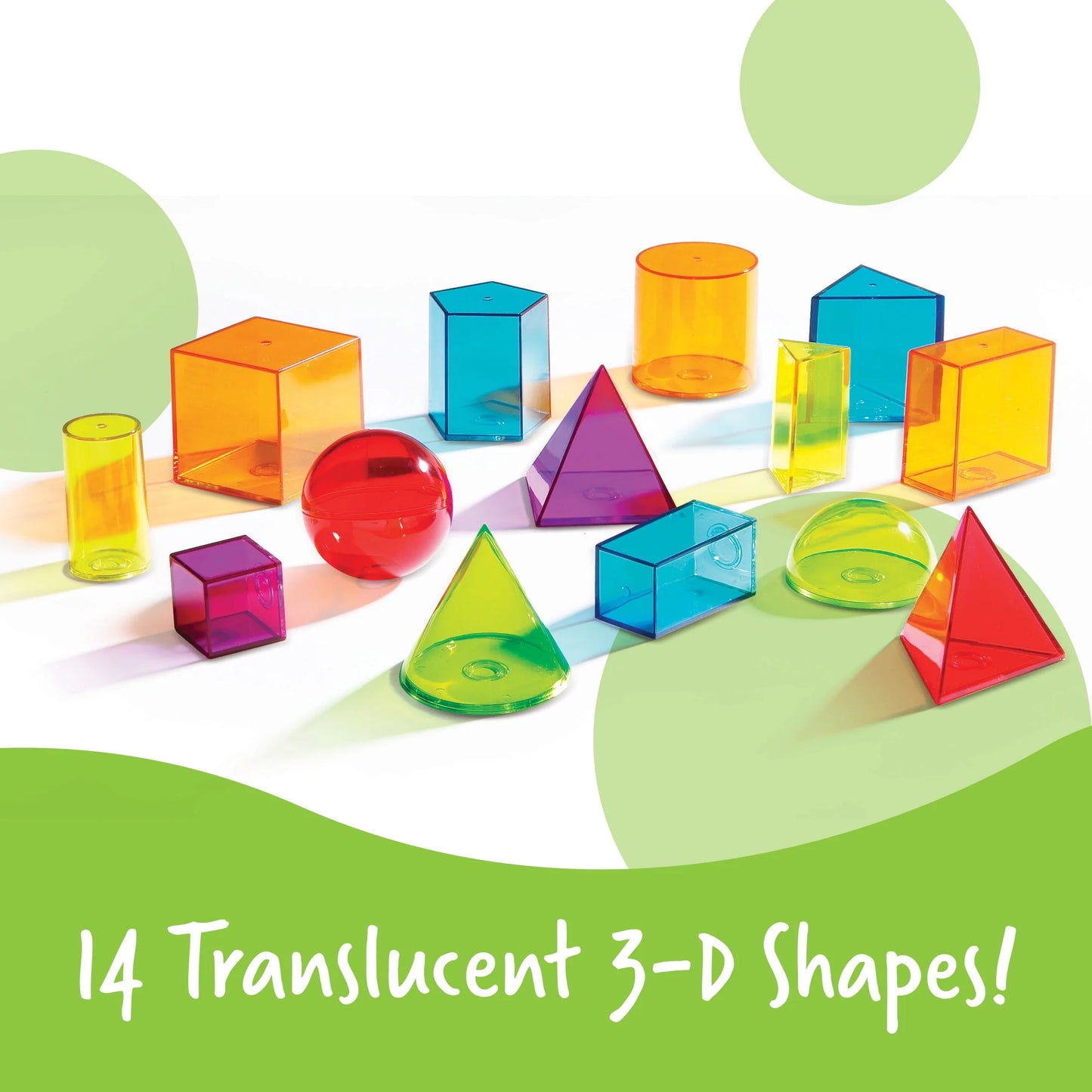 View-Thru Geometric Solids Classroom Must Haves, Ages 8+