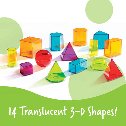 View-Thru Geometric Solids Classroom Must Haves, Ages 8+