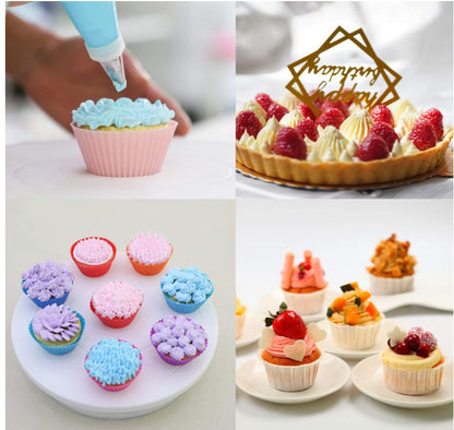 Decorating Tools Kit Baking Supplies Set With Revolving Cake - LJ Enterprise
