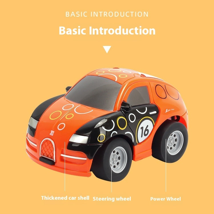 Mini Cartoon Electric Remote Control Cute Four-way Wireless Remote Control Toy Car