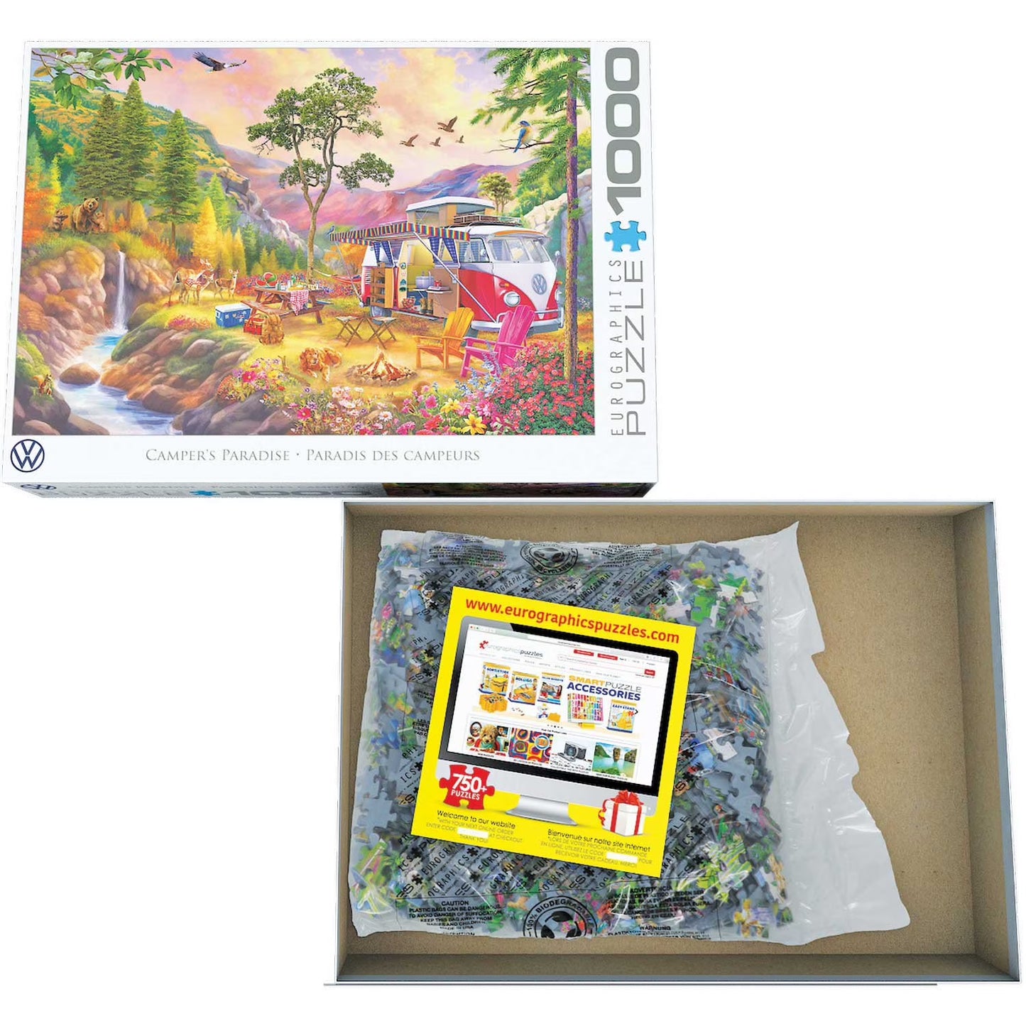 VW Bus - Camper'S Paradise Puzzle, 1000 Piece