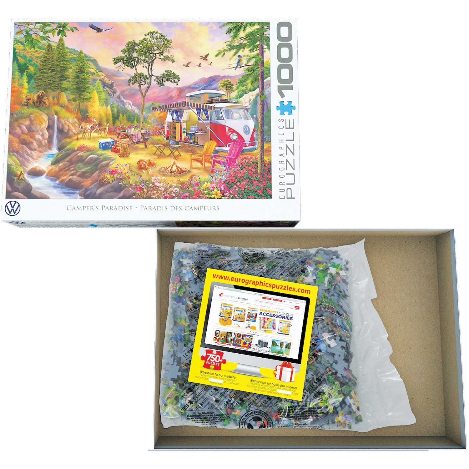 VW Bus - Camper'S Paradise Puzzle, 1000 Piece