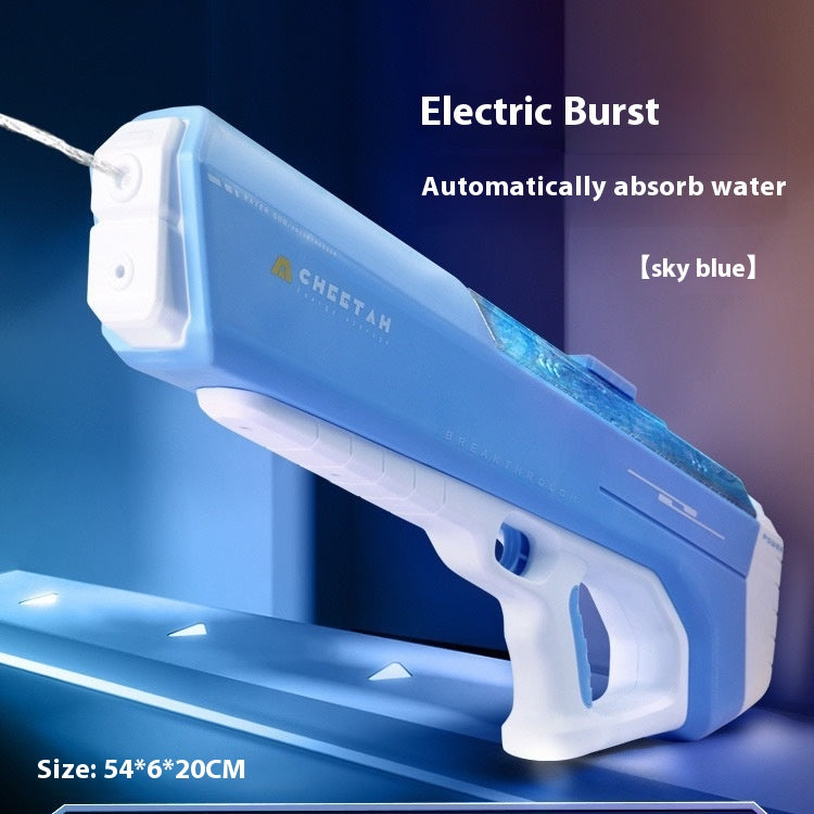 Electric Continuous Hair Gun Water Spray High Pressure Strong Water Pistol Large Capacity Automatic Water Feeding Internet Celebrity - LJ Enterprise