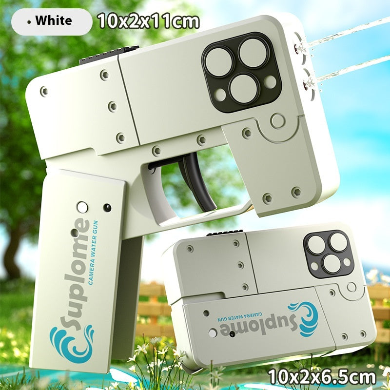 Folding Mobile Phone Water Gun Continuous Hair Double Head Jet - LJ Enterprise