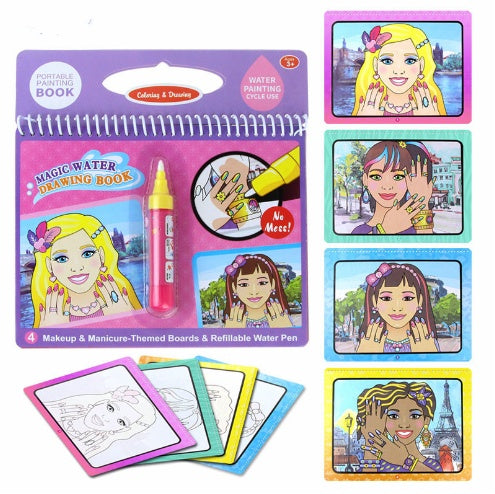 Children's Picture Books Water Painting Can Be Used Repeatedly  Water Sketch Book Kindergarten Painting Water Album Eight Bags